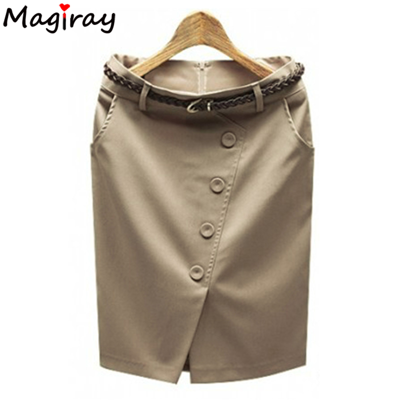 Women Formal Wear With Skirt - بدلة عمل رسمية بخصر عالٍ بحاشية