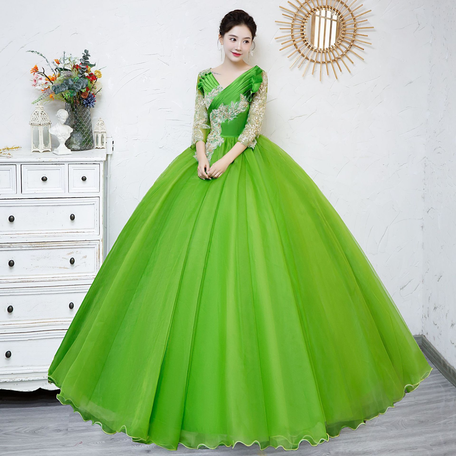 فستان حفلة موسيقية منفوش إضافي - مراجعة Women Formal Wear Photoshoot وسعره