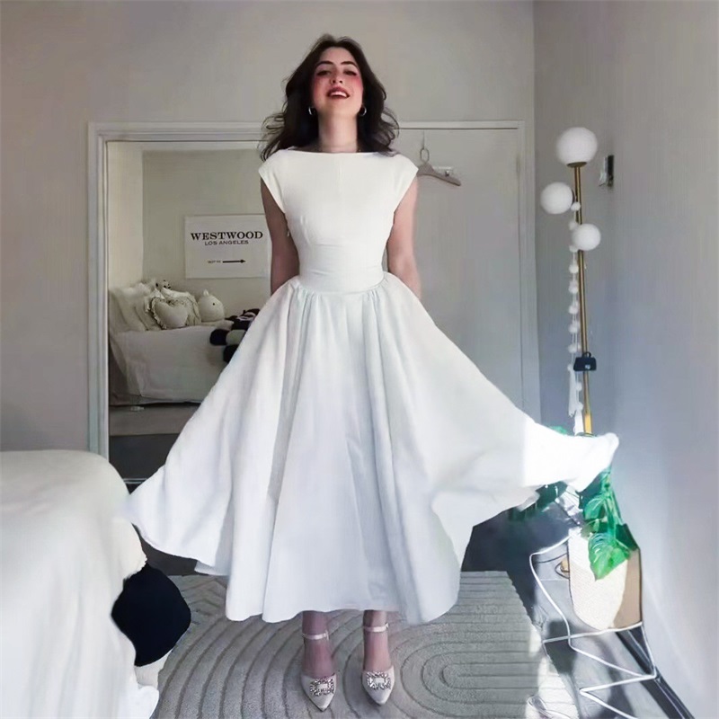فستان سهرة نسائي أنيق بتصميم ا - مراجعة Women Formal Wear With Skirt وسعره