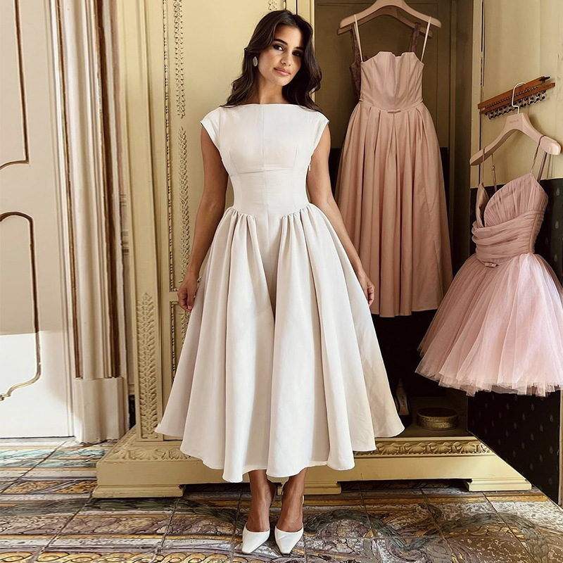 فستان سهرة نسائي أنيق بتصميم ا - مراجعة Women Formal Wear With Skirt وسعره