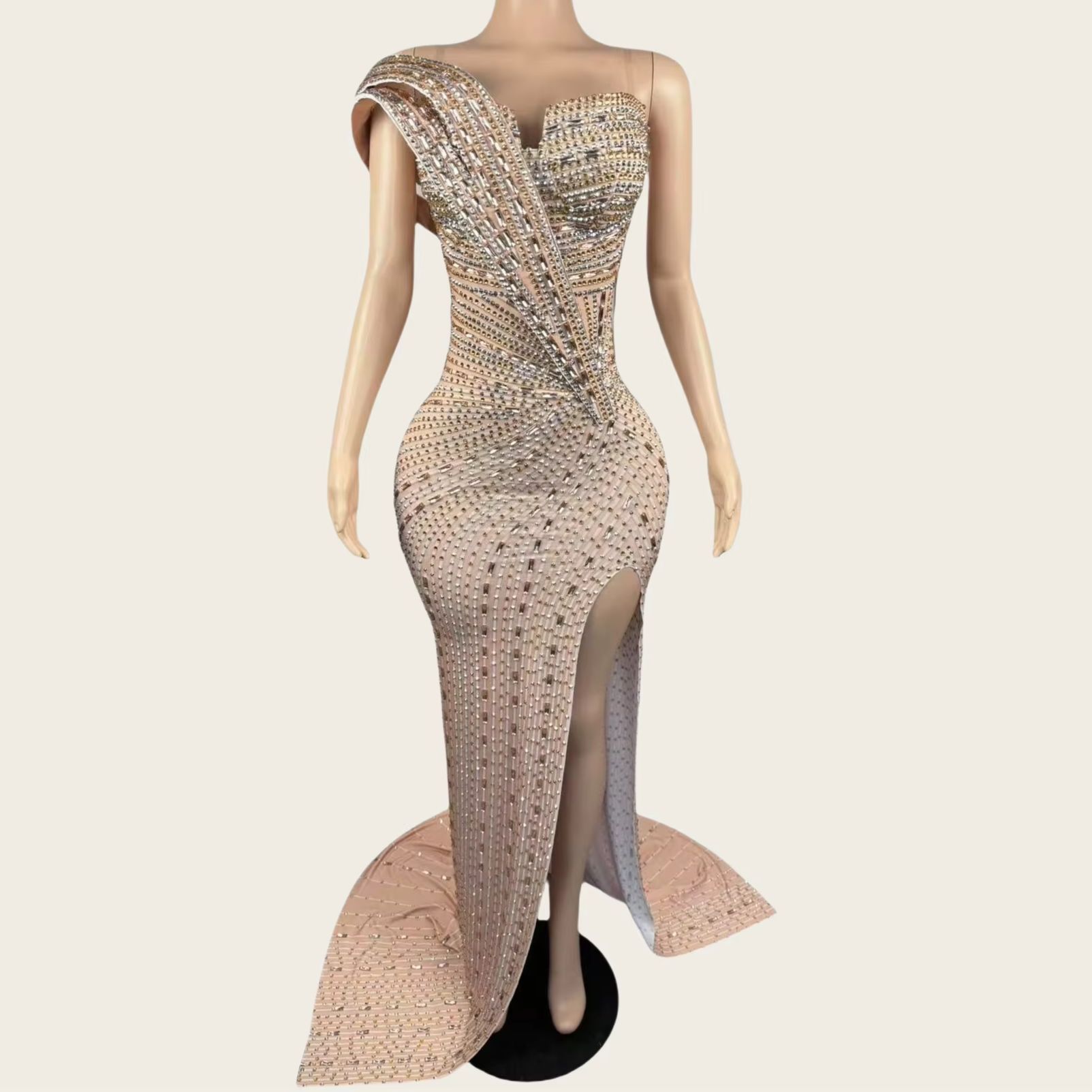 Xiangbin فساتين رسمية طويلة بك - مراجعة Women Formal Wear Photoshoot وسعره