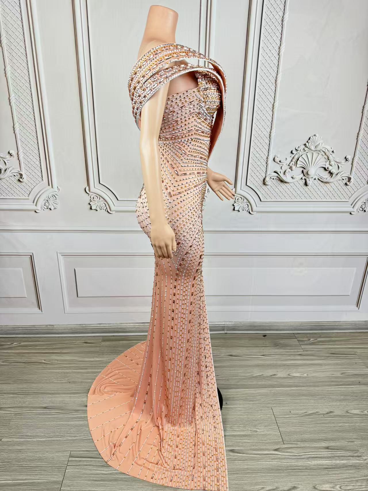 Xiangbin فساتين رسمية طويلة بك - مراجعة Women Formal Wear Photoshoot وسعره