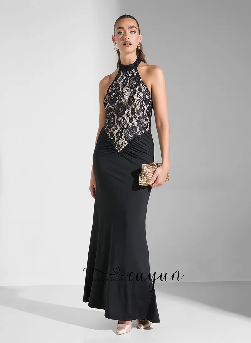 CUYUN فساتين سهرة سوداء مثيرة  - مراجعة Women'S Formal Dinner Wear وسعره