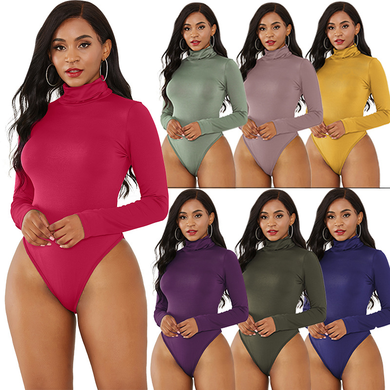 المرأة ارتداءها الياقة المدورة - مراجعة Turtleneck Bodysuit Office وسعره
