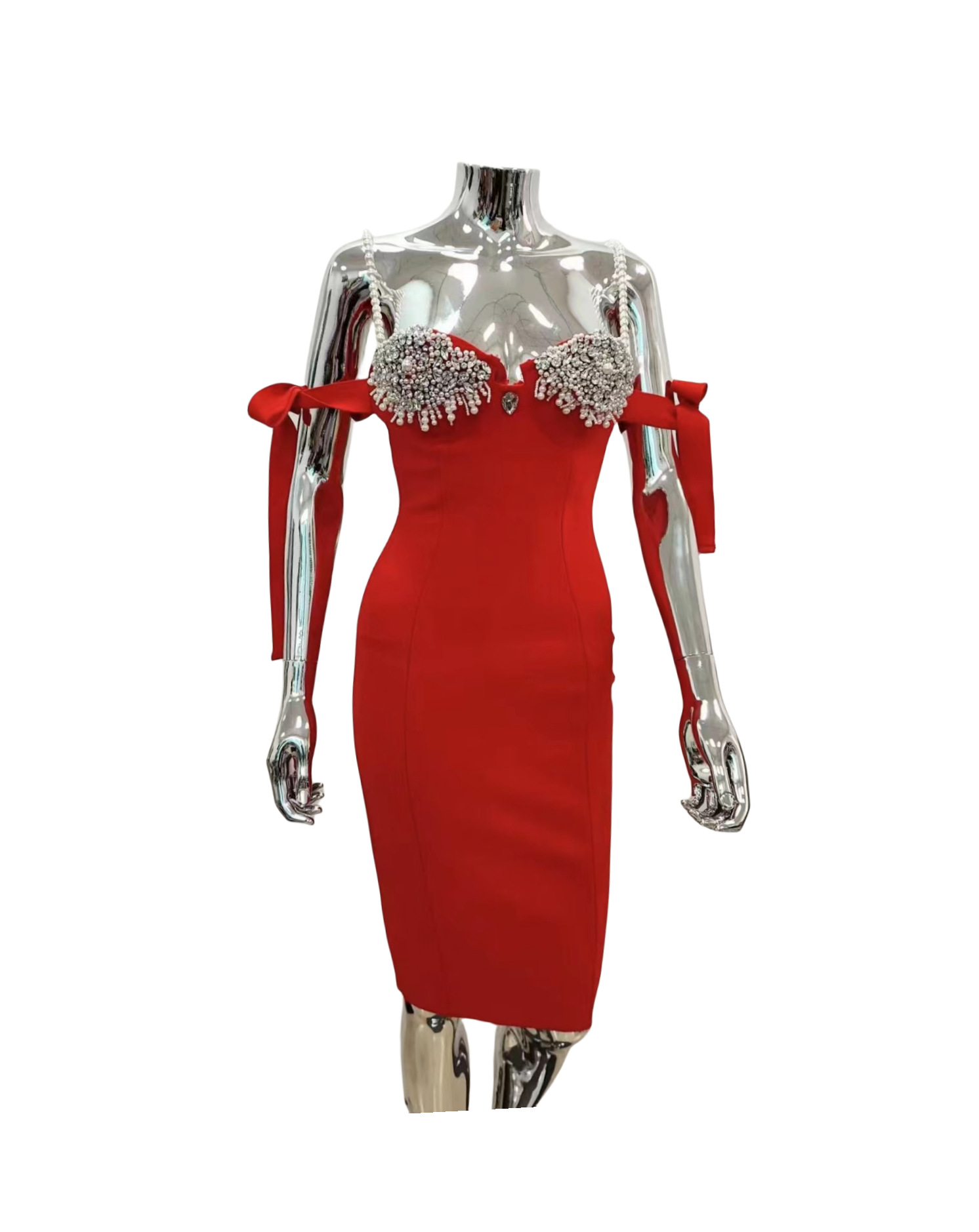 فستان سهرة طويل أنيق بحمالات ر - مراجعة Women Formal Wear With Skirt وسعره