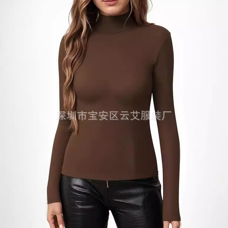 تي شيرت نسائي محبوك بياقة عالي - مراجعة Turtleneck Bodysuit Office وسعره