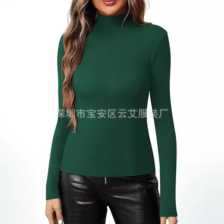 تي شيرت نسائي محبوك بياقة عالي - مراجعة Turtleneck Bodysuit Office وسعره