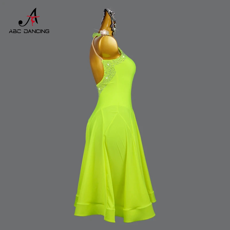 فستان رقص لاتيني جديد 2026، تن - مراجعة Women Formal Wear With Skirt وسعره