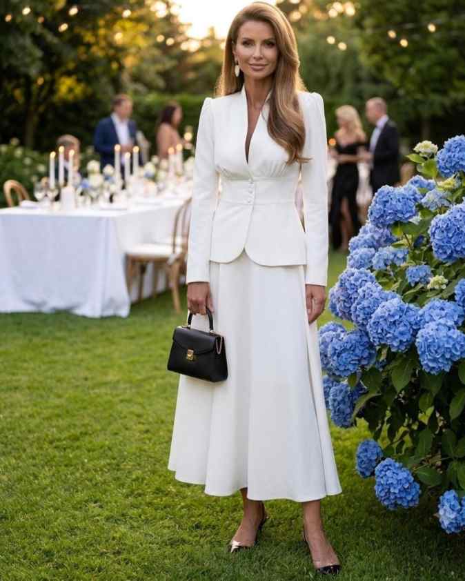 طقم بدلة نسائية أنيق من قطعتين - مراجعة Women Formal Wear With Skirt وسعره