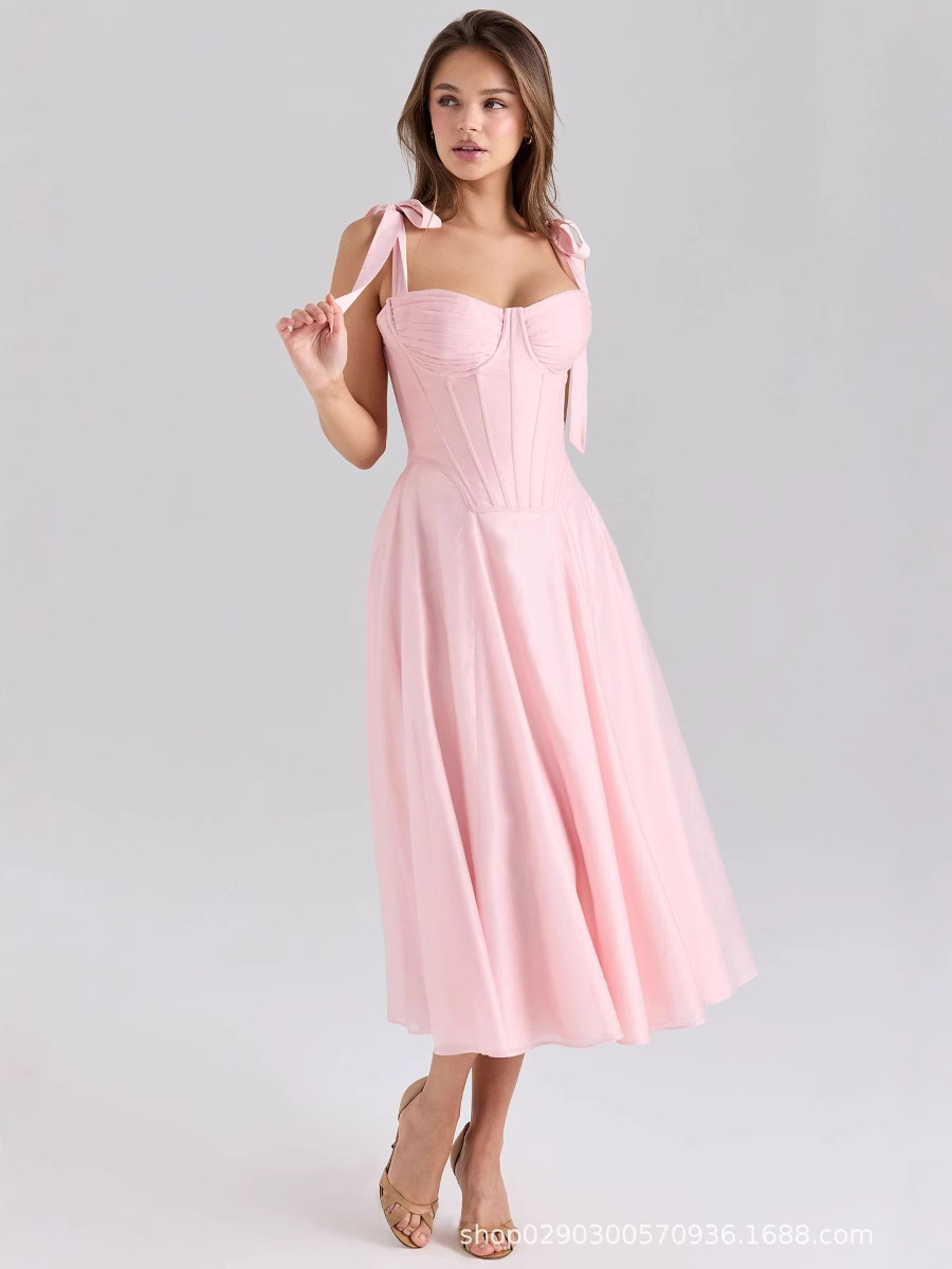 فستان نسائي وردي مثير للحفلات  - مراجعة Women'S Holiday Formal Wear وسعره