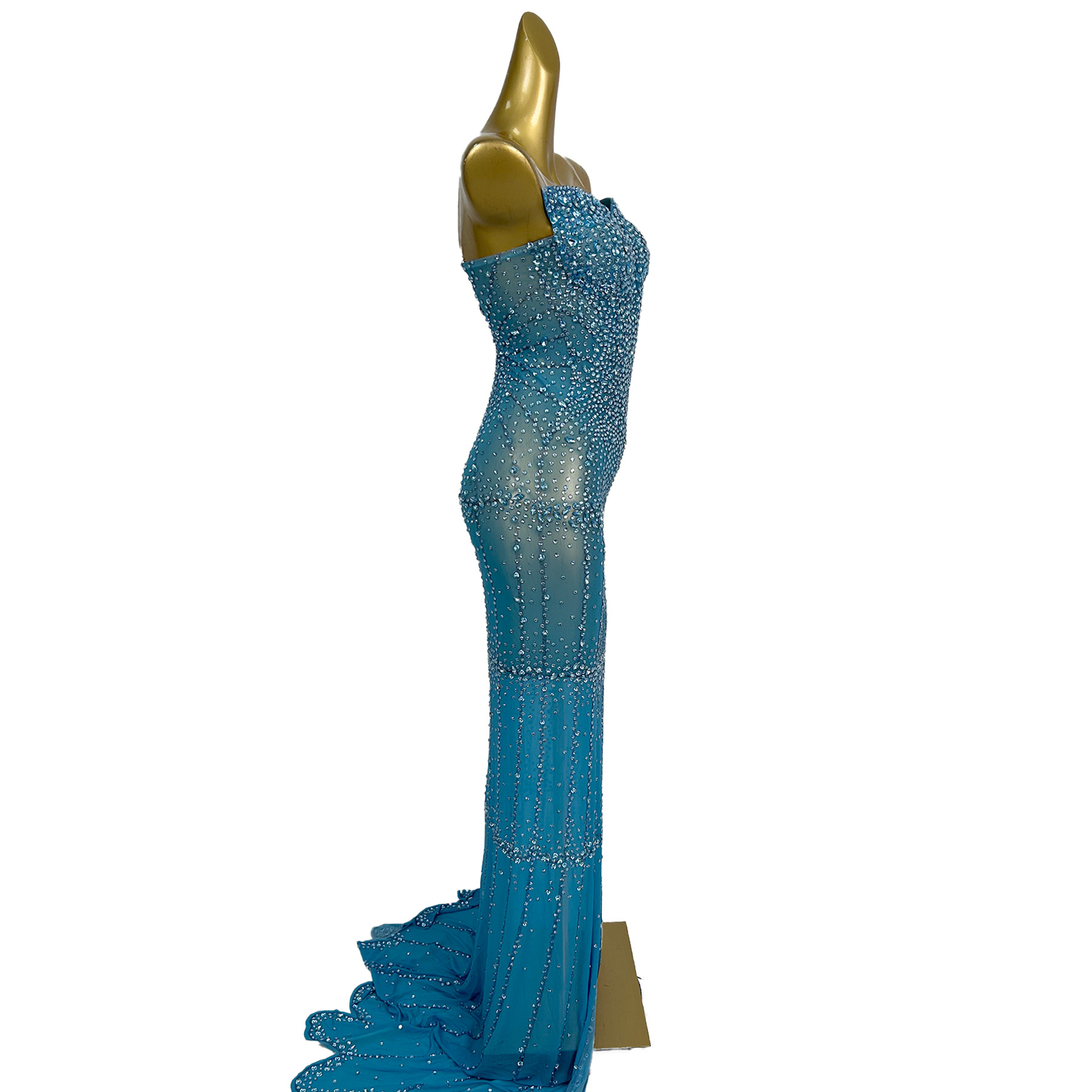 فستان سهرة فاخر مرصع بالكريستا - مراجعة Women Formal Wear Photoshoot وسعره