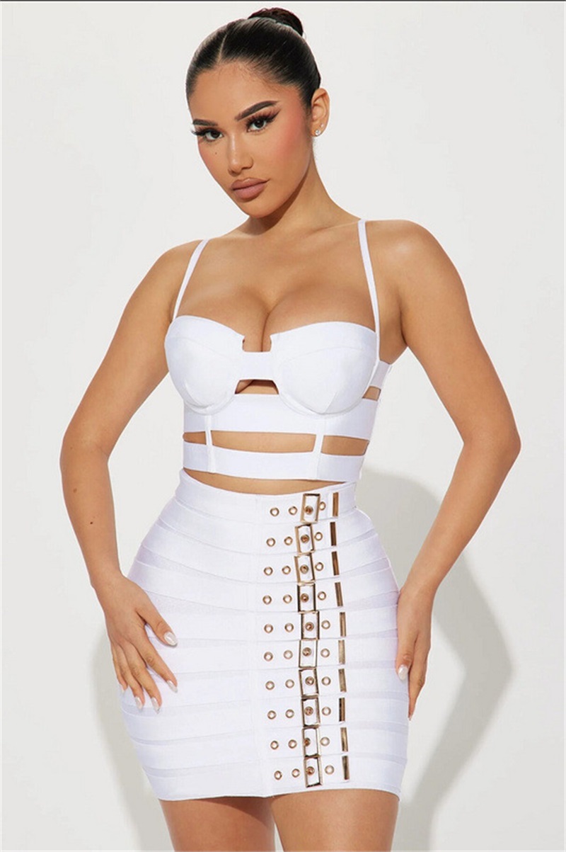 أسود أبيض ضمادة المرأة فستان ا - مراجعة Women'S Formal Evening Wear Tops وسعره